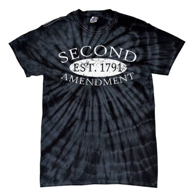 Second Amendment Est. 1791 Right To Bear Arms Tie-Dye T-Shirt