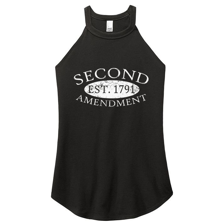 Second Amendment Est. 1791 Right To Bear Arms Women's Perfect Tri Rocker Tank