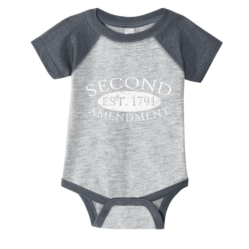 Second Amendment Est. 1791 Right To Bear Arms Infant Baby Jersey Bodysuit