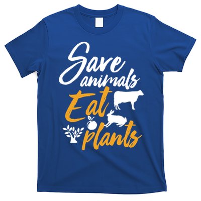 Save Animals Eat Plants Funny Vegan Vegetarian Animal Lover Gift T-Shirt