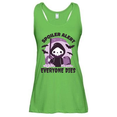 Spoiler Alert Everyone Dies Reaper Halloween Ladies Essential Flowy Tank