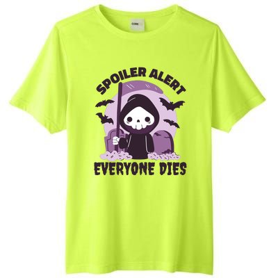 Spoiler Alert Everyone Dies Reaper Halloween Tall Fusion ChromaSoft Performance T-Shirt