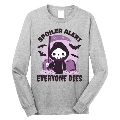 Spoiler Alert Everyone Dies Reaper Halloween Long Sleeve Shirt