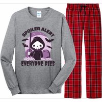 Spoiler Alert Everyone Dies Reaper Halloween Long Sleeve Pajama Set