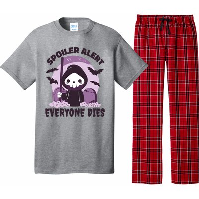 Spoiler Alert Everyone Dies Reaper Halloween Pajama Set