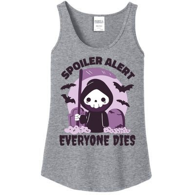 Spoiler Alert Everyone Dies Reaper Halloween Ladies Essential Tank