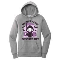 Spoiler Alert Everyone Dies Reaper Halloween Women's Pullover Hoodie