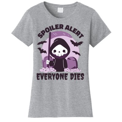 Spoiler Alert Everyone Dies Reaper Halloween Women's T-Shirt