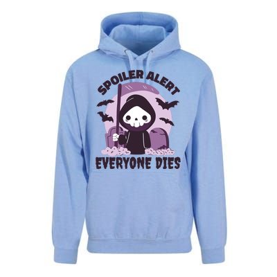 Spoiler Alert Everyone Dies Reaper Halloween Unisex Surf Hoodie