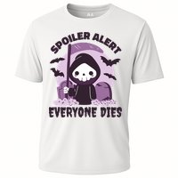 Spoiler Alert Everyone Dies Reaper Halloween Cooling Performance Crew T-Shirt