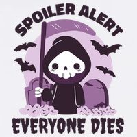 Spoiler Alert Everyone Dies Reaper Halloween Cooling Performance Crew T-Shirt