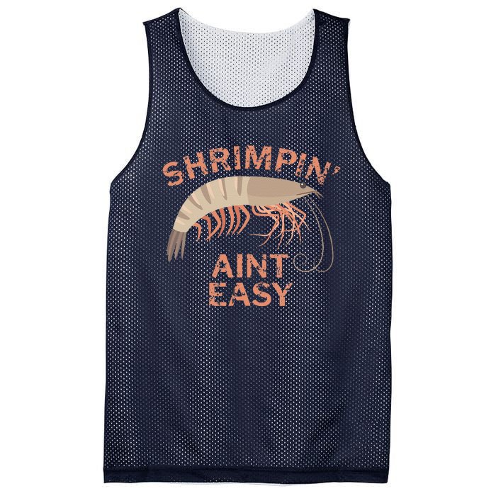 Shrimpin Aint Easy Funny Shrimp Fishing Mesh Reversible Basketball Jersey Tank