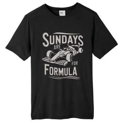 Sunday Are For Formula Racing Track Days & Motorsports Tall Fusion ChromaSoft Performance T-Shirt