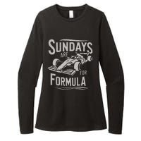 Sunday Are For Formula Racing Track Days & Motorsports Womens CVC Long Sleeve Shirt