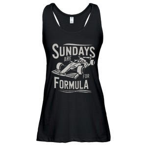 Sunday Are For Formula Racing Track Days & Motorsports Ladies Essential Flowy Tank