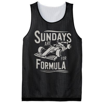 Sunday Are For Formula Racing Track Days & Motorsports Mesh Reversible Basketball Jersey Tank