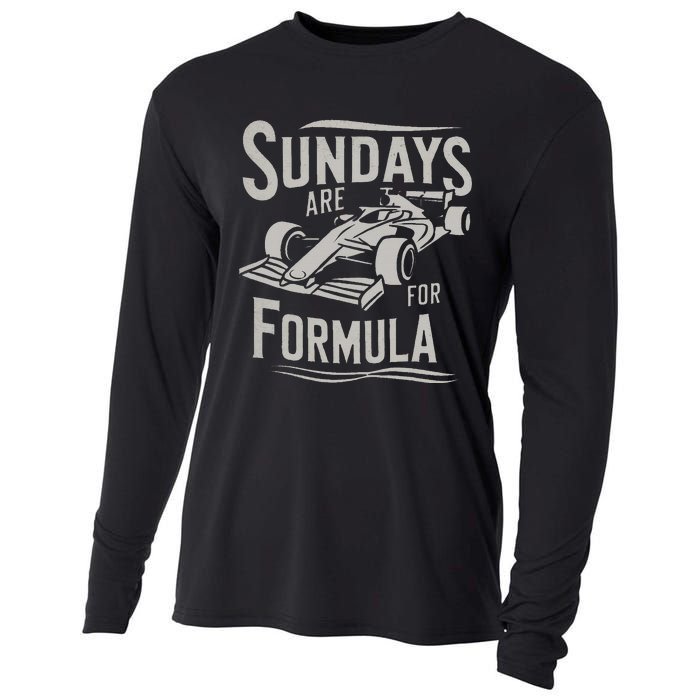 Sunday Are For Formula Racing Track Days & Motorsports Cooling Performance Long Sleeve Crew