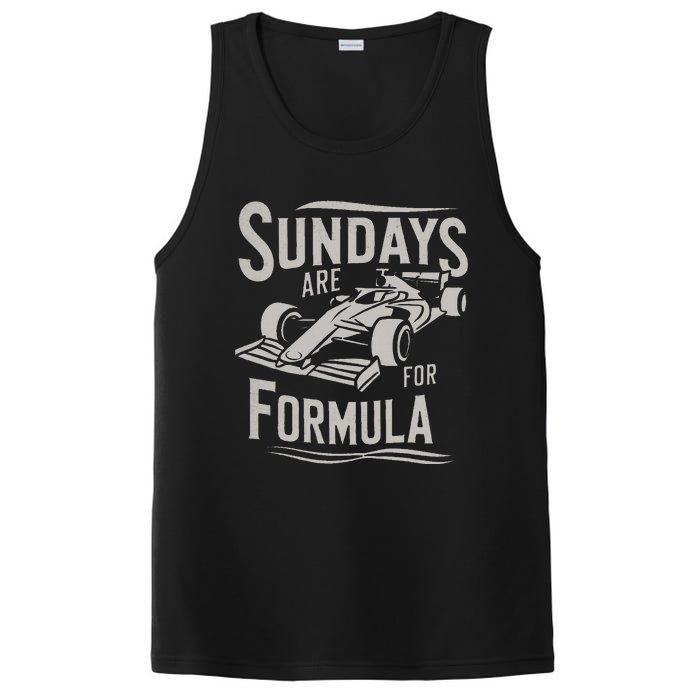 Sunday Are For Formula Racing Track Days & Motorsports PosiCharge Competitor Tank