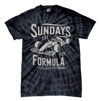 Sunday Are For Formula Racing Track Days & Motorsports Tie-Dye T-Shirt