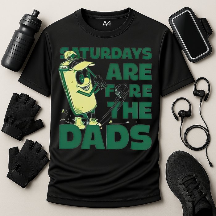 Saturdays Are Fore The Dads Golf Cooling Performance Crew T-Shirt