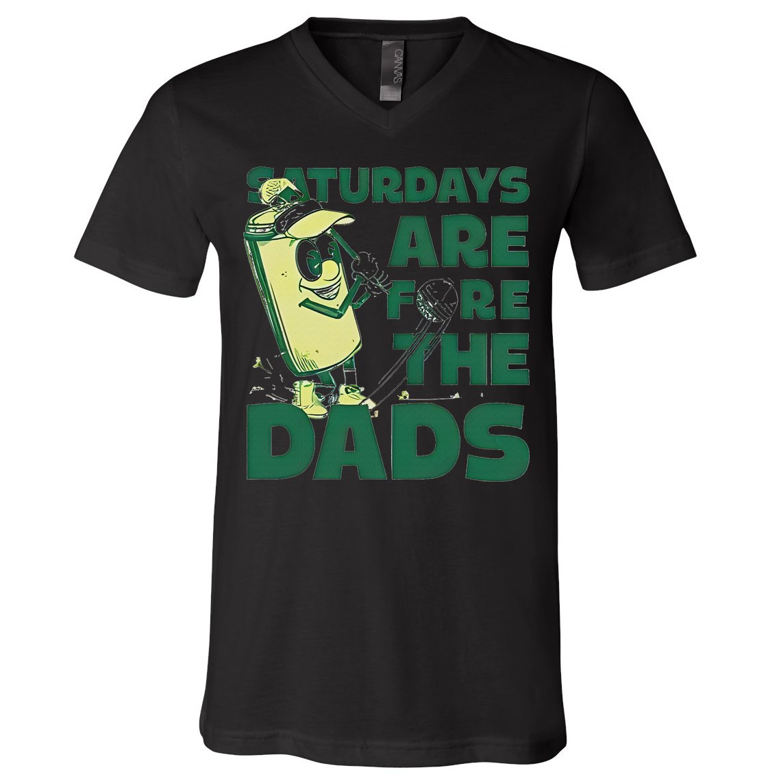 Saturdays Are Fore The Dads Golf V-Neck T-Shirt
