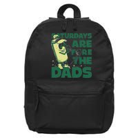 Saturdays Are Fore The Dads Golf 16 in Basic Backpack