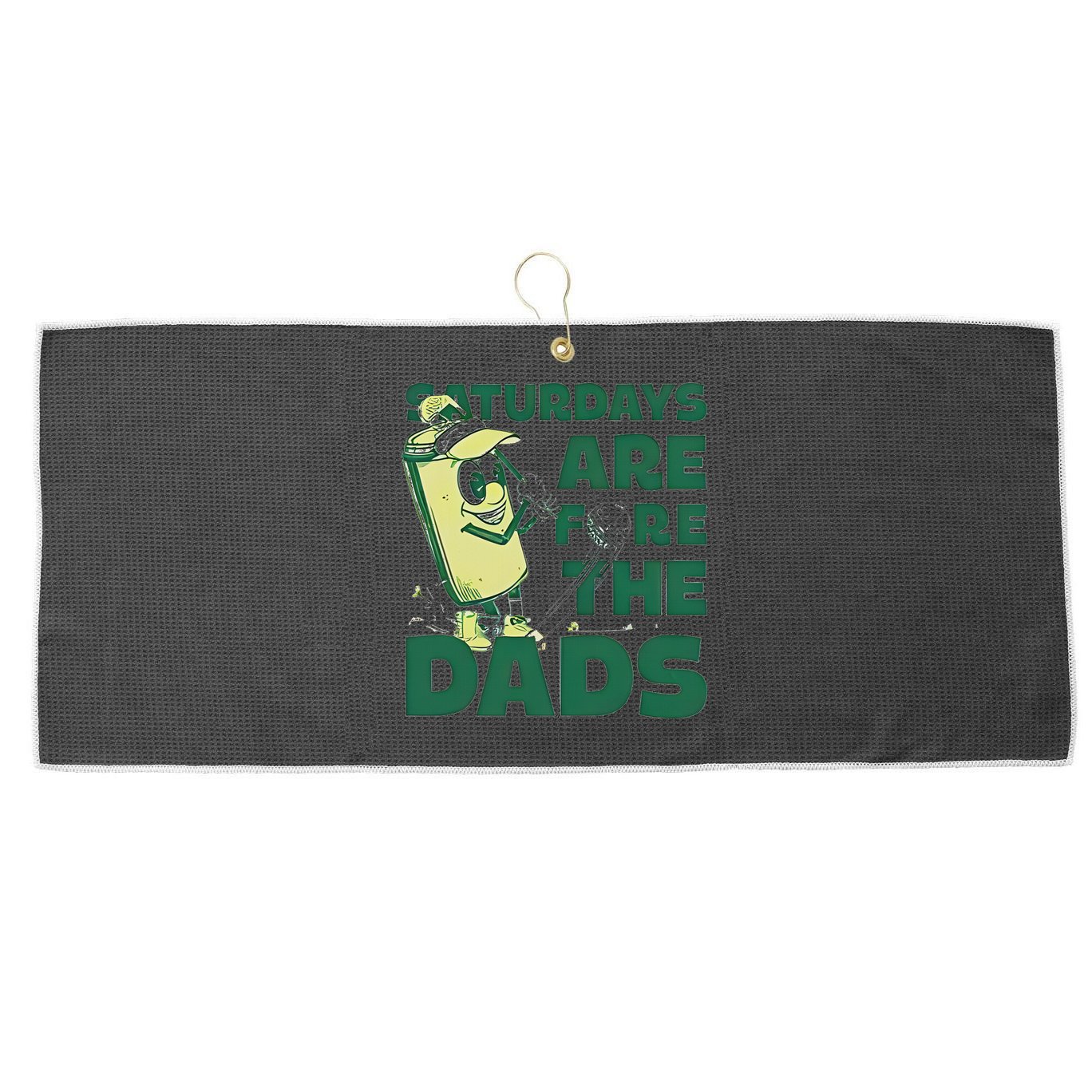 Saturdays Are Fore The Dads Golf Large Microfiber Waffle Golf Towel