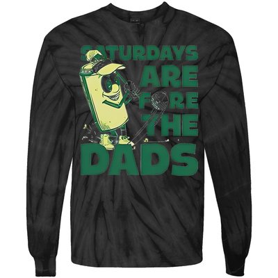Saturdays Are Fore The Dads Golf Tie-Dye Long Sleeve Shirt