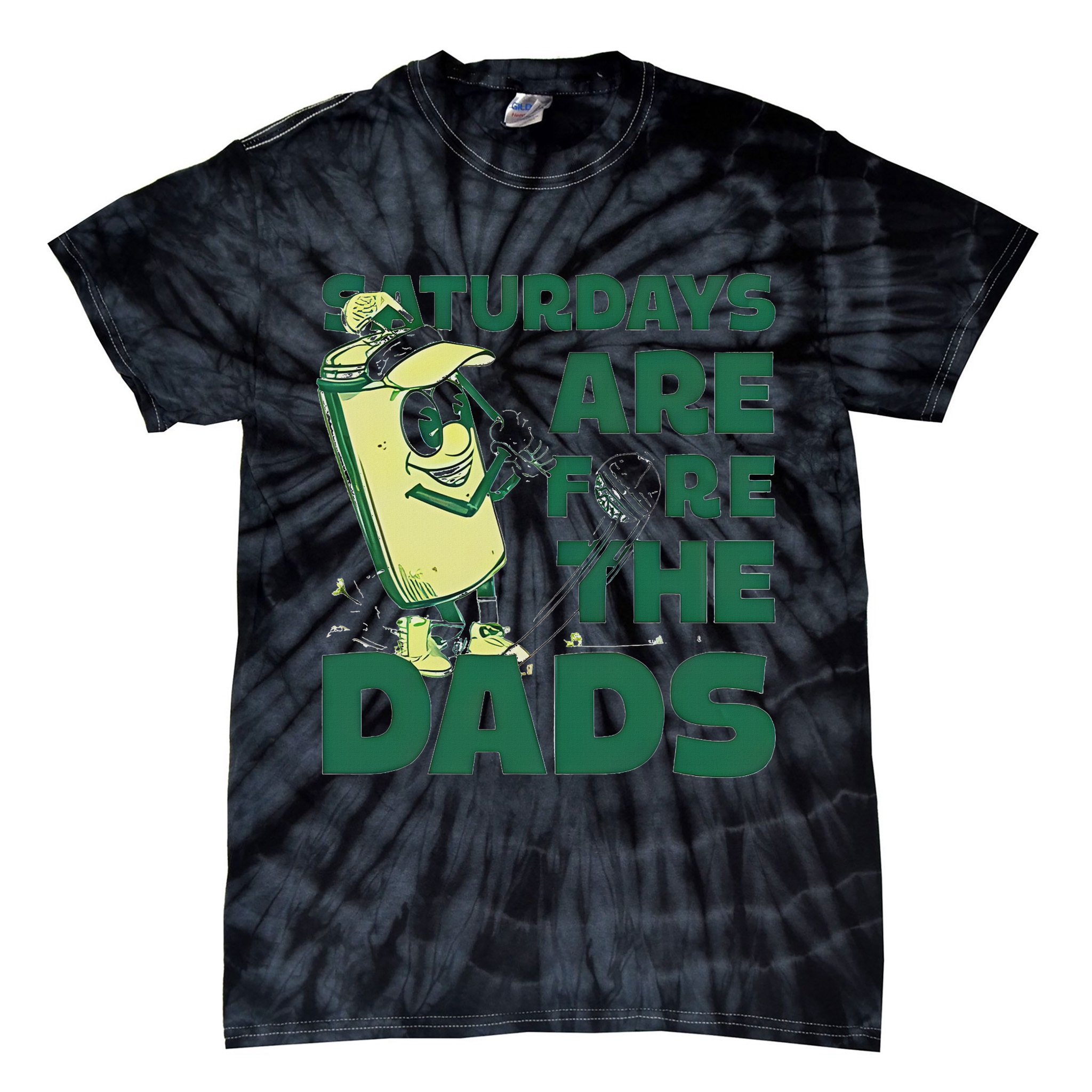 Saturdays Are Fore The Dads Golf Tie-Dye T-Shirt