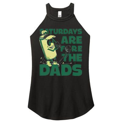 Saturdays Are Fore The Dads Golf Women's Perfect Tri Rocker Tank