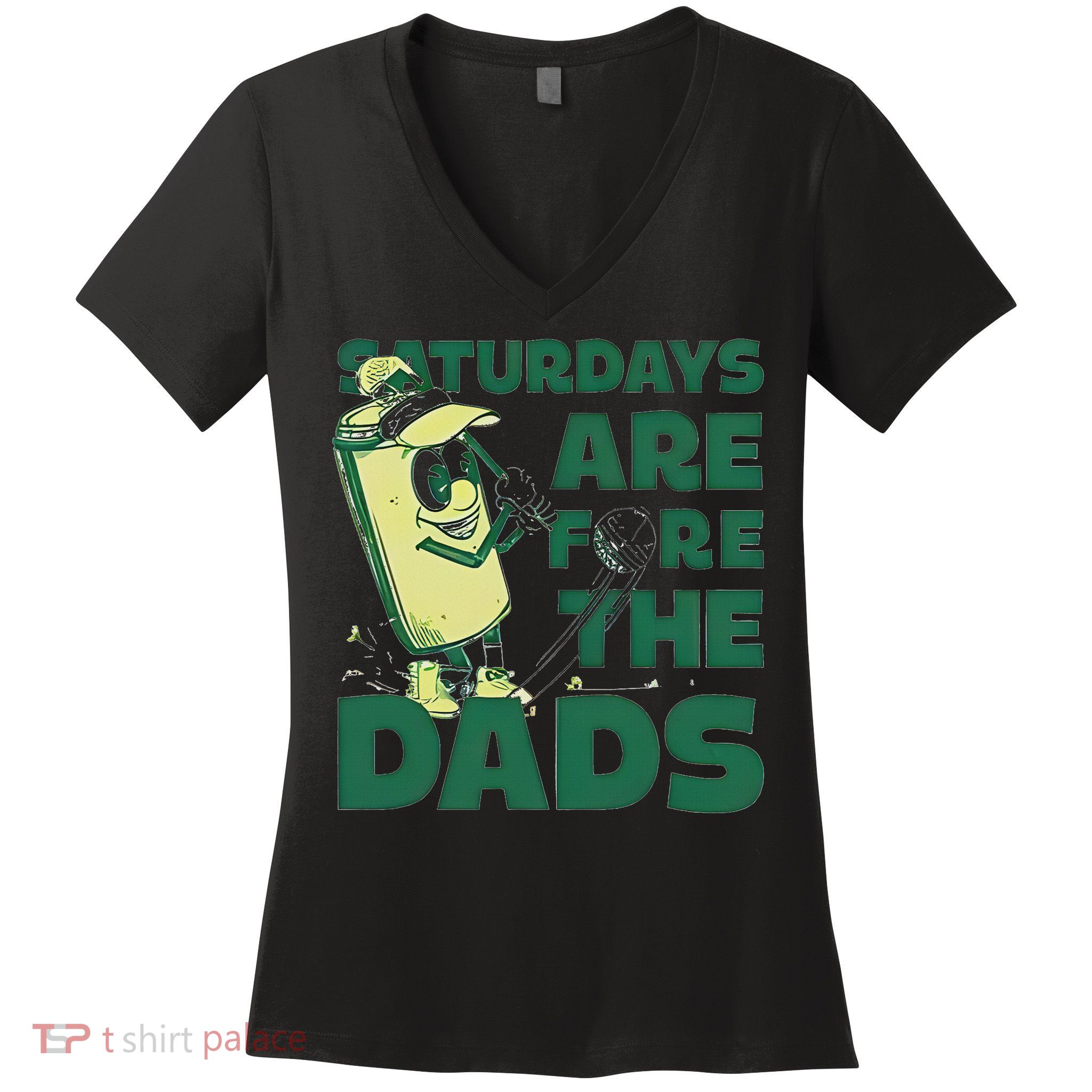 Saturdays Are Fore The Dads Golf Women's V-Neck T-Shirt