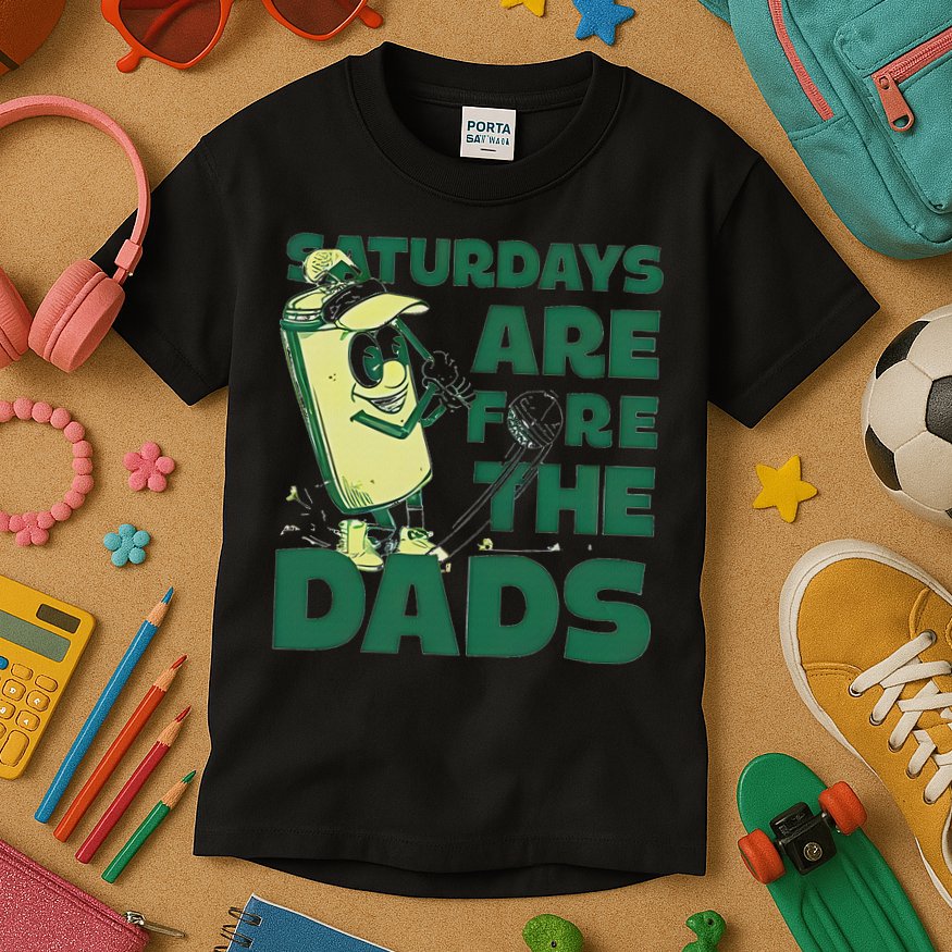 Saturdays Are Fore The Dads Golf Kids T-Shirt