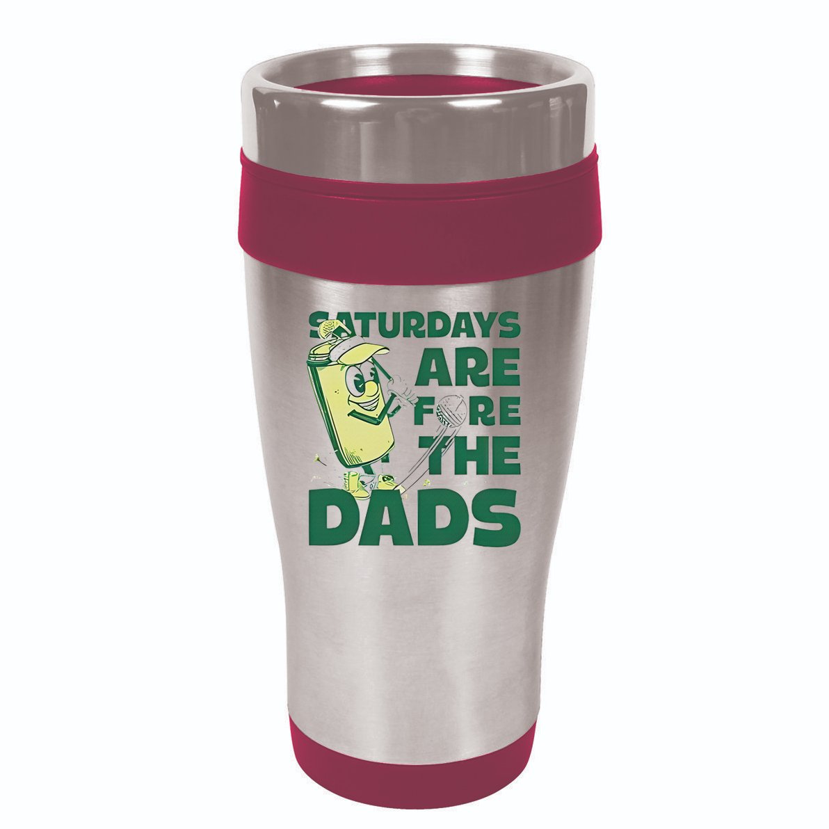 Saturdays Are Fore The Dads Golf 16oz Travel Tumbler