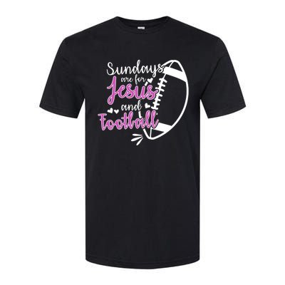 Sundays Are For Jesus And Football Softstyle® CVC T-Shirt