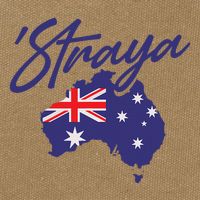 Straya Aussie For Australian Slang Cotton Canvas Backpack