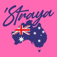 Straya Aussie For Australian Slang Stripe Pom Pom Beanie