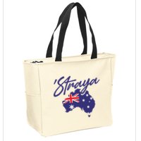 Straya Aussie For Australian Slang Zip Tote Bag