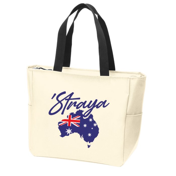 Straya Aussie For Australian Slang Zip Tote Bag