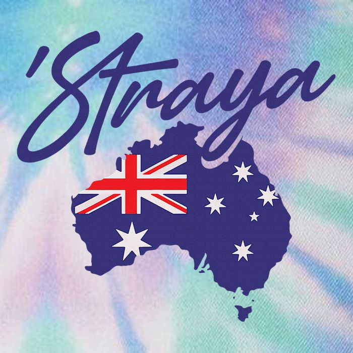 Straya Aussie For Australian Slang Legacy Tie Dye Trucker Hat