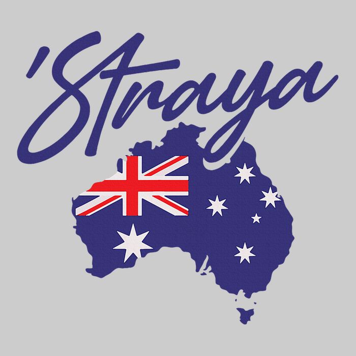 Straya Aussie For Australian Slang Tie-Dye T-Shirt