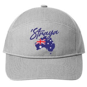 Straya Aussie For Australian Slang 7-Panel Snapback Hat