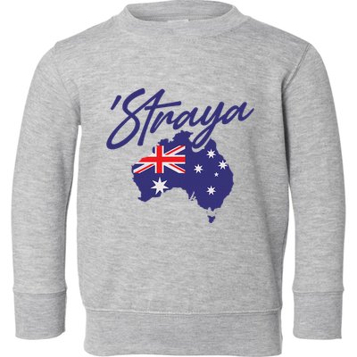 Straya Aussie For Australian Slang Toddler Sweatshirt