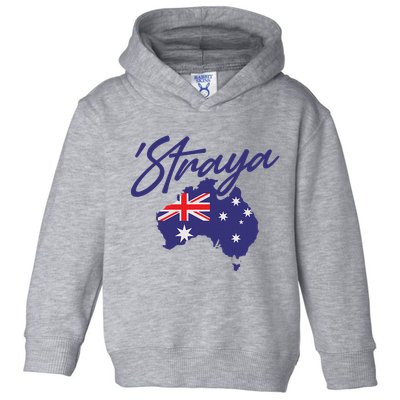 Straya Aussie For Australian Slang Toddler Hoodie
