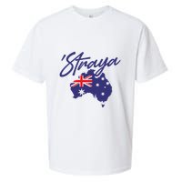 Straya Aussie For Australian Slang Sueded Cloud Jersey T-Shirt