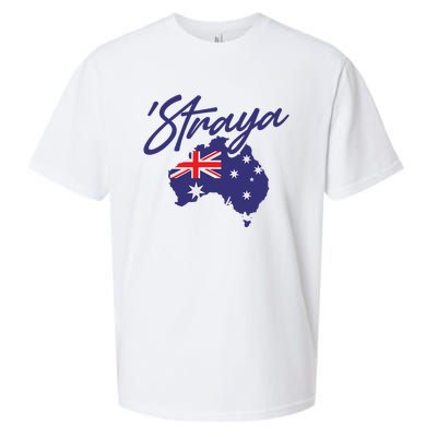 Straya Aussie For Australian Slang Sueded Cloud Jersey T-Shirt