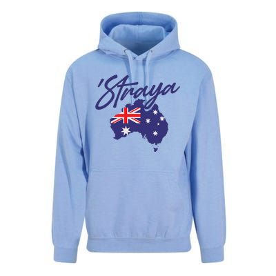 Straya Aussie For Australian Slang Unisex Surf Hoodie