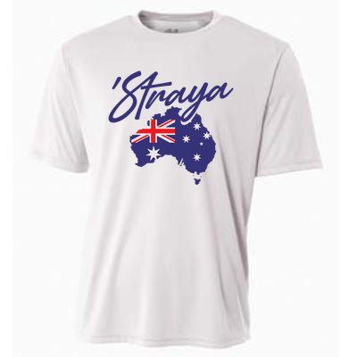 Straya Aussie For Australian Slang Cooling Performance Crew T-Shirt