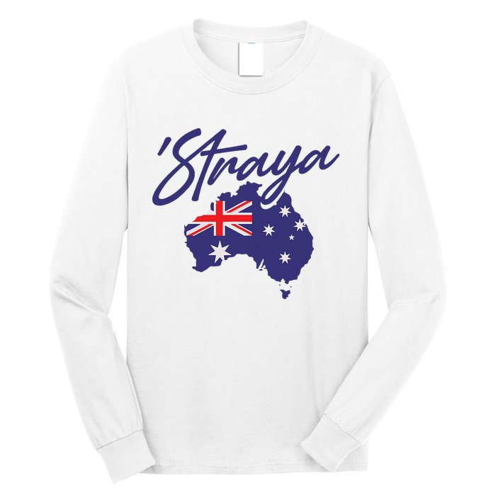 Straya Aussie For Australian Slang Long Sleeve Shirt