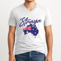 Straya Aussie For Australian Slang V-Neck T-Shirt