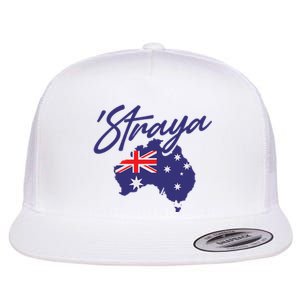 Straya Aussie For Australian Slang Flat Bill Trucker Hat